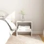Solid white mango wood bedside table 40x30.5x40 cm by vidaXL, Nightstands - Ref: Foro24-808055, Price: 30,23 €, Discount: %