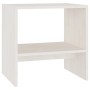 Nachttisch aus massivem weißem Mangoholz, 40 x 30,5 x 40 cm von vidaXL, Nachttische - Ref: Foro24-808055, Preis: 30,52 €, Rab...