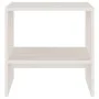 Mesita de noche madera maciza de mango blanco 40x30,5x40 cm de vidaXL, Mesitas de noche - Ref: Foro24-808055, Precio: 30,23 €...