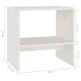 Mesita de noche madera maciza de mango blanco 40x30,5x40 cm de vidaXL, Mesitas de noche - Ref: Foro24-808055, Precio: 30,23 €...