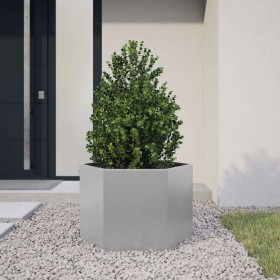 Jardinera hexagonal acero galvanizado 69x60x45 cm