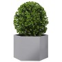 Jardinera hexagonal acero galvanizado 69x60x45 cm en Maceteros y jardineras | Comprar online en Foro24