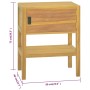 Massivholz Teak Badezimmerschrank 60x40x75 cm von vidaXL, Schließfächer und Lagerschränke - Ref: Foro24-338249, Preis: 139,22...