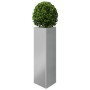 Jardineras triangulares 2 uds acero galvanizado 30x26x75 cm