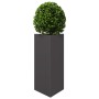 Jardinera triangular acero negro 40x34,5x70 cm en Maceteros y jardineras | Comprar online en Foro24