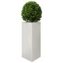 Jardinera trianngular de acero inoxidable 40x34,5x70 cm