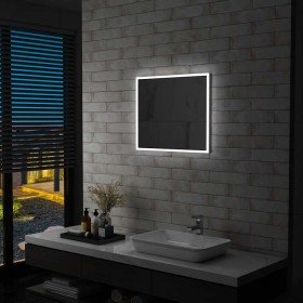 Espejo de pared de baño con LED 60x50 cm