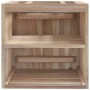 Wand-Badezimmerschrank aus massivem Teakholz, 41 x 38 x 40 cm von vidaXL, Schließfächer und Lagerschränke - Ref: Foro24-33825...