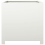 Jardinera de acero blanca 50x50x50 cm en Maceteros y jardineras | Comprar online en Foro24