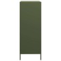 Aparador acero verde oliva 68x39x101,5 cm