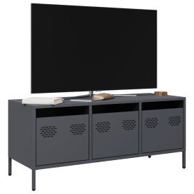 Mueble de TV acero laminado en frío antracita 101,5x39x43,5 cm Mueble de TV acero laminado en frío antracita 101,5x39x43,5 cm