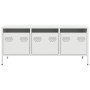 Mueble para TV acero laminado en frío blanco 101,5x39x43,5 cm