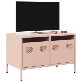Mueble para TV acero laminado en frío rosa 68x39x43,5 cm en Muebles TV | Comprar online en Foro24