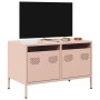 Mueble para TV acero laminado en frío rosa 68x39x43,5 cm en Muebles TV | Comprar online en Foro24
