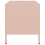 Mueble para TV acero laminado en frío rosa 68x39x43,5 cm