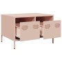 Mueble para TV acero laminado en frío rosa 68x50x43,5 cm en Muebles TV | Comprar online en Foro24