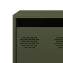 Mueble para TV acero laminado en frío verde oliva 68x50x43,5 cm