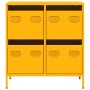 Aparador acero laminado en frío amarillo mostaza 68x39x73,5 cm