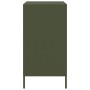 Aparador de acero laminado en frío verde oliva 68x39x73,5 cm