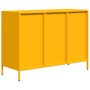 Aparador acero laminado frío amarillo mostaza 101,5x39x73,5 cm