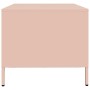 Mesa de centro acero laminado en frío rosa 101,5x50x43,5 cm
