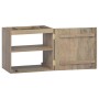 Wand-Badezimmerschrank aus massivem Teakholz, 45 x 30 x 40 cm von vidaXL, Schließfächer und Lagerschränke - Ref: Foro24-33825...