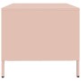Mesa de centro acero laminado en frío rosa 68,5x50x43,5 cm