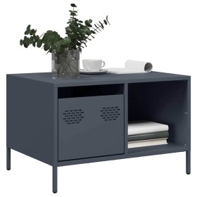 Mesa de centro acero laminado en frío antracita 68,5x50x43,5 cm Mesa de centro acero laminado en frío antracita 68,5x50x43,5 cm