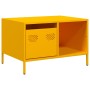 Mesa de centro acero laminado en frío amarillo 68,5x50x43,5 cm