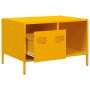 Mesa de centro acero laminado en frío amarillo 68,5x50x43,5 cm