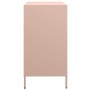 Aparador de acero laminado en frío rosa 68x39x73,5 cm