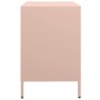 Aparador de acero laminado en frío rosa 68x39x58,5 cm