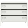 Aparador de acero laminado en frío blanco 68x39x58,5 cm
