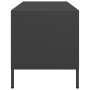 Mueble para TV acero laminado en frío negro 101,5x39x43,5 cm