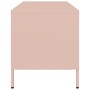Mueble para TV acero laminado en frío rosa 101,5x39x43,5 cm