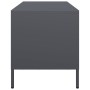 Mueble de TV acero laminado en frío antracita 101,5x39x43,5 cm