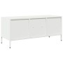 Mueble para TV acero laminado en frío blanco 101,5x39x43,5 cm