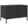 Mueble para TV acero laminado en frío negro 68x39x43,5 cm