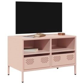 Mueble para TV acero laminado en frío rosa 68x39x43,5 cm Mueble para TV acero laminado en frío rosa 68x39x43,5 cm