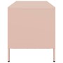 Mueble para TV acero laminado en frío rosa 68x39x43,5 cm