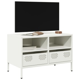 Mueble para TV acero laminado en frío blanco 68x39x43,5 cm Mueble para TV acero laminado en frío blanco 68x39x43,5 cm