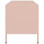 Mueble para TV acero laminado en frío rosa 101,5x39x43,5 cm