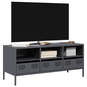 Mueble de TV acero laminado en frío antracita 101,5x39x43,5 cm Mueble de TV acero laminado en frío antracita 101,5x39x43,5 cm