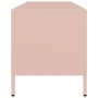 Mueble para TV acero laminado en frío rosa 135x39x43,5 cm