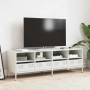 Mueble para TV acero laminado en frío blanco 135x39x43,5 cm
