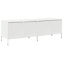 Mueble para TV acero laminado en frío blanco 135x39x43,5 cm