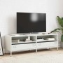 Mueble para TV acero laminado en frío blanco 135x39x43,5 cm