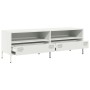 Mueble para TV acero laminado en frío blanco 135x39x43,5 cm