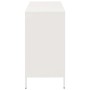 Aparador de acero laminado en frío blanco 101,5x39x73,5 cm