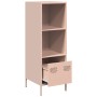 Aparador de acero rosa 35x39x103,5 cm
